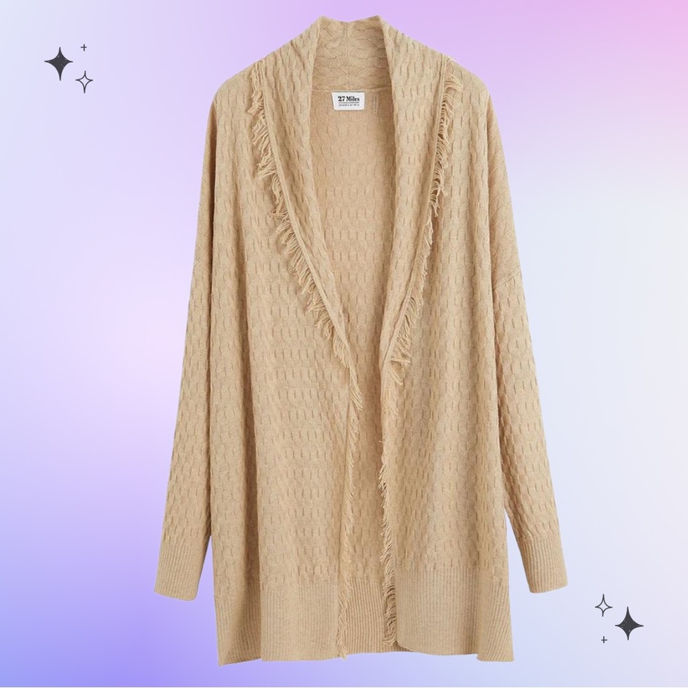 SOLD 🔴27 miles Malibu Elevated oversized open cardigan